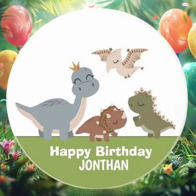 Posavasos Adorable Fiesta de Boho Dinosaur (Transform your party with our Adorable Boho Dinosaur Coasters! )