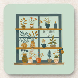 Posavasos Adorable Inodoro Sobre Plantas