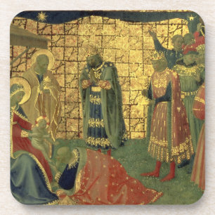 Posavasos Adoración de unos de los reyes magos, detalle de