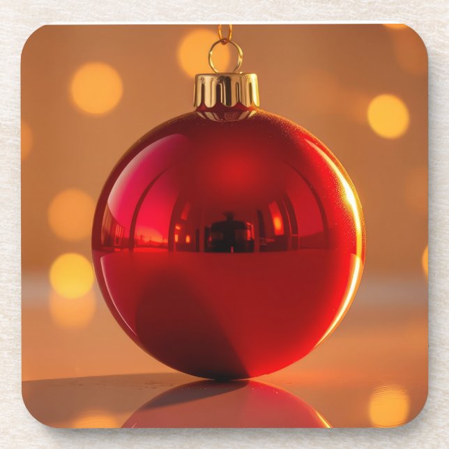 Posavasos Adorno de Bola de Navidad (Frente)