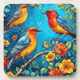 Posavasos Adorno de pájaros