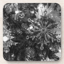 Posavasos Adornos Navideños Escala de Grises