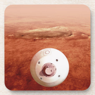 Posavasos Aeródromo Con Perseverancia Rover Descent To Mars