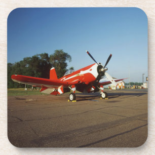 Posavasos Aeroplano estupendo del corsario de F2G-1D en un