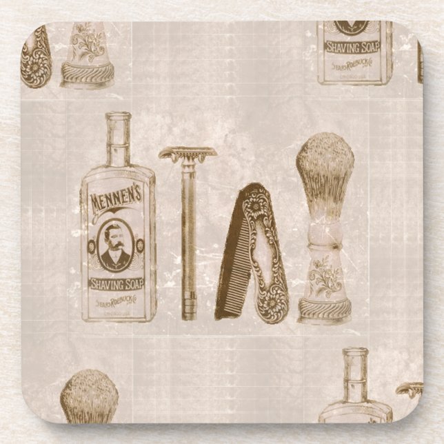 Posavasos afeitado de hombres (Frente)