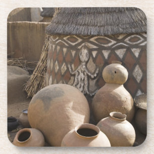 Posavasos África, África Occidental, Ghana, Sirigu. Hecho a 