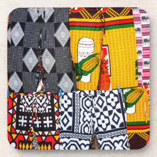 Posavasos África, Angola, Benguela. Pantalones de colores v