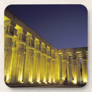 Posavasos África, Egipto, Luxor. Patio del sol de Amenhotep