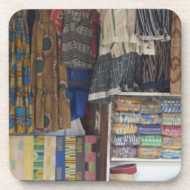 Posavasos África, Ghana, Accra. Accra Textiles y artesanías (Frente)