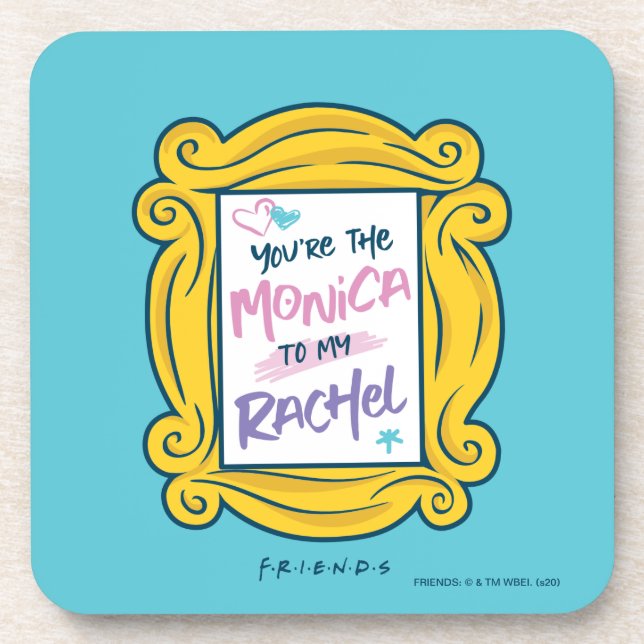 Posavasos ÁFRICA™ Peephole| Eres la Monica a mi Rachel (Frente)
