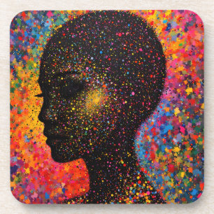 Posavasos Afro Nebula Whisper – Celebración de la Historia N