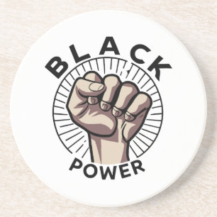 Posavasos Afrocéntrico de poder negro