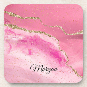 Posavasos Ágata Rosa y Dorada y Estrellas Doradas, Nombre pe