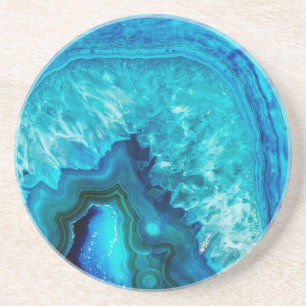 Posavasos Agato moderno de mármol azul