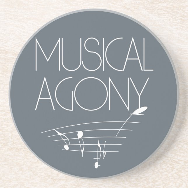 Posavasos Agonía musical (Frente)