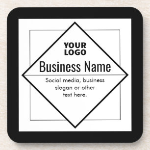 Posavasos Agregar su logotipo plantilla personalizable