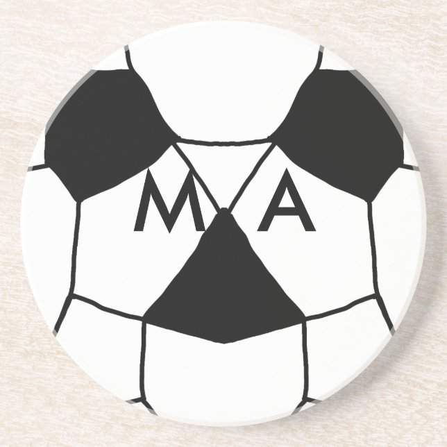 Posavasos Agregar tu nombre letra hombre monograma simple mi (Frente)