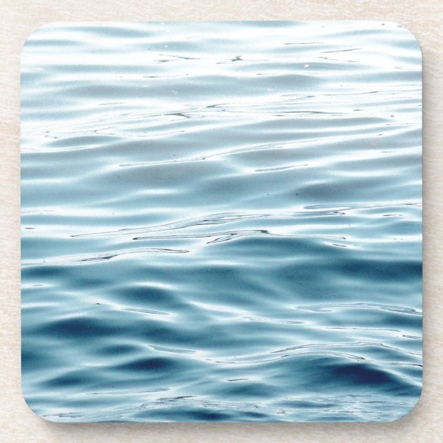 Posavasos Agua azul ondulada (Frente)