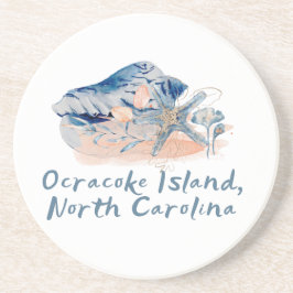 Posavasos Agua de Ocracoke Island Seasheles