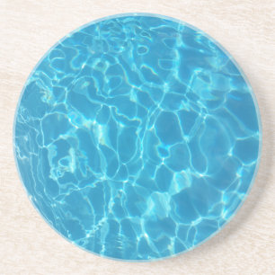 Posavasos Agua de Piscina Azul Celeste Cristalina