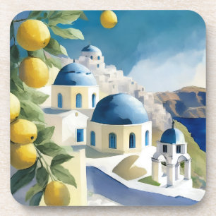 Posavasos Agua de Santorini Grecia