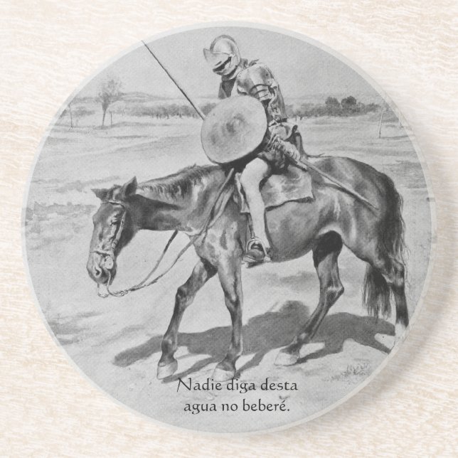 Posavasos Agua del desta del diga de Nadie ningún beberé - (Frente)