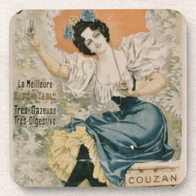 Posavasos Agua mineral natural f de Brault de la publicidad (Frente)