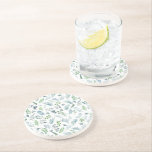 Posavasos Agua moderna Vegetación Botánica Eucalyptus<br><div class="desc">Moderna acuarela Veranda Botánica Eucalyptus. Decore su casa con esta elegante montaña de agua botánica. Las hojas acuáticas en tonos verdes y azules. También se puede usar para Bodas,  duchas de novias,  Baby Shower,  etc.</div>