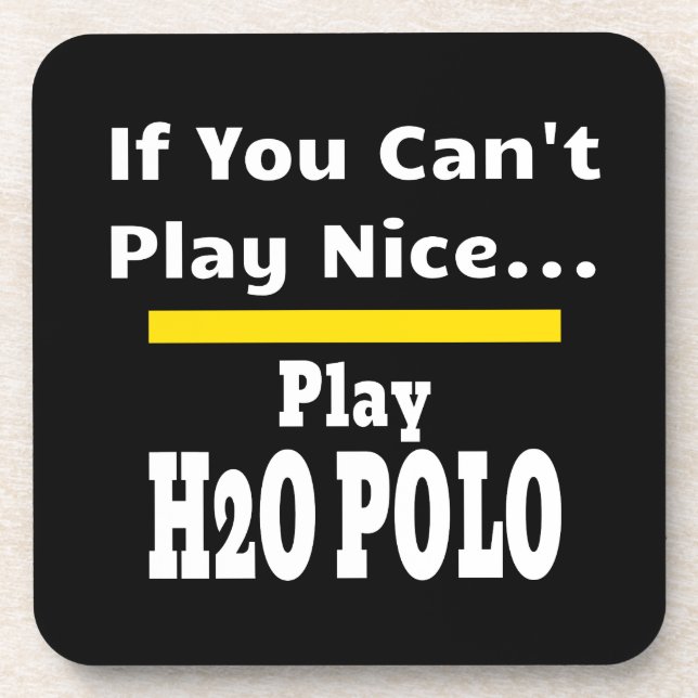 Posavasos Agua Polo Graciosa Sarcástica H2O (Frente)