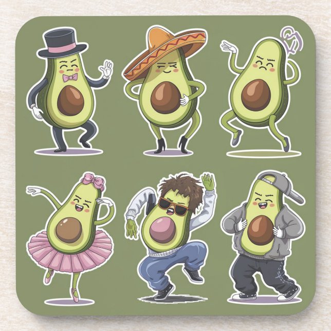 Posavasos aguacate (Frente)