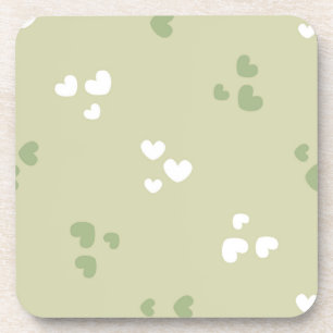 Posavasos Aguacate Green Love Hearts Coaster