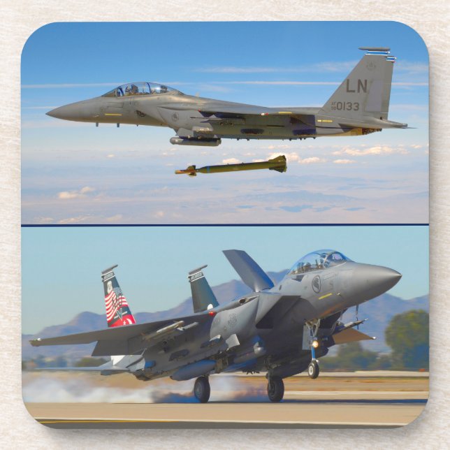 POSAVASOS ÁGUILA DE HUELGA F-15E (Frente)