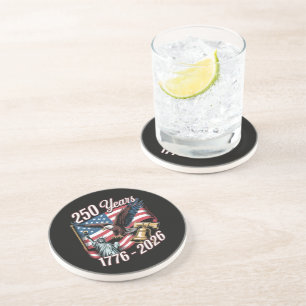 Posavasos Águila patriótica estadounidense del 4 de julio