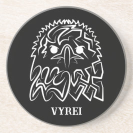 Posavasos Águila Tribal Negra y Blanca