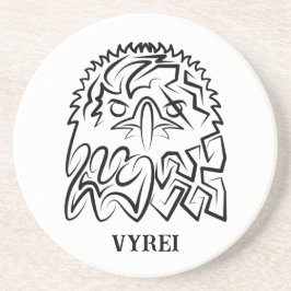 Posavasos Águila Tribal Negra y Blanca