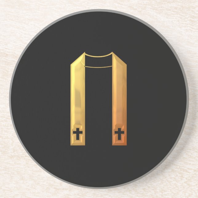 Posavasos Agujero "3-D" Liturúrgico dorado (Frente)