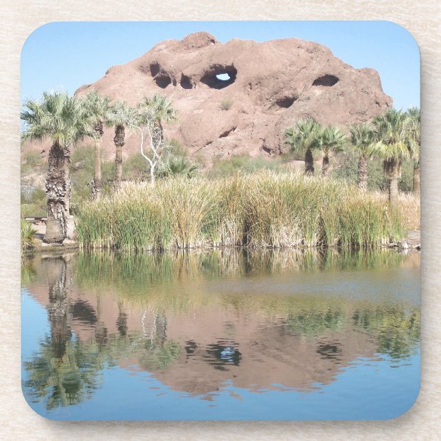 Posavasos Agujero fotográfico emblemático de Arizona en la r (Frente)