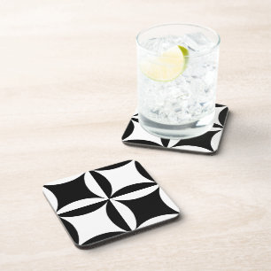 Posavasos Agujero negro en el patrón de la puerta del graner