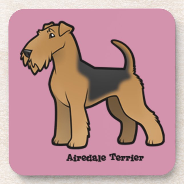 Posavasos airedale terrier (Frente)