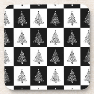 Posavasos Ajedrez de árboles de navidad