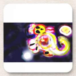 Posavasos Ajolote amarillo divertido 