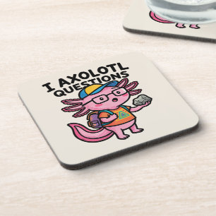 Posavasos Ajolote nerd sarcástico I Preguntas de ajolote Mem