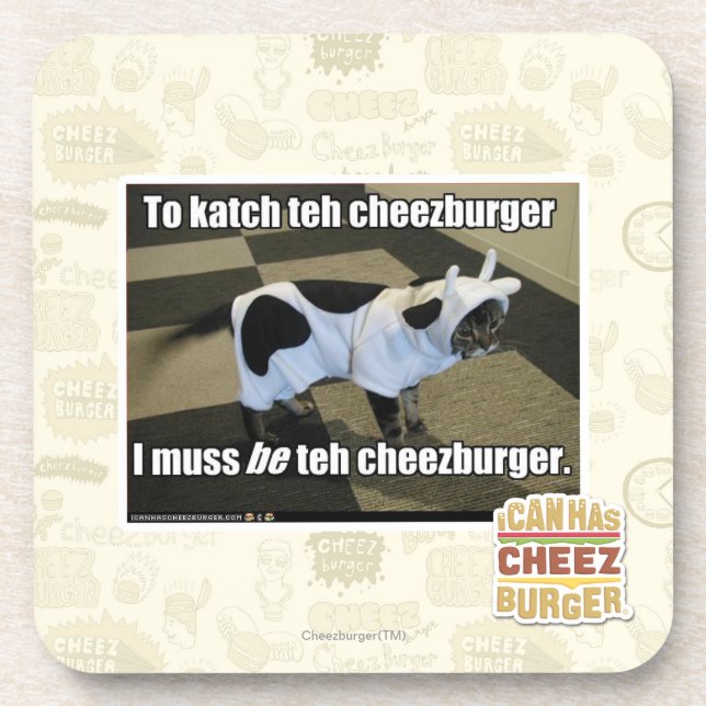 Posavasos Al katch el cheezburger (Frente)