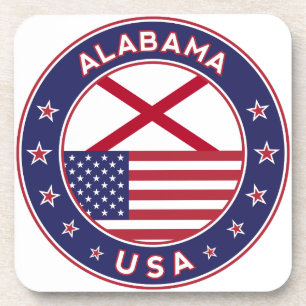 Posavasos Alabama, Estados Unidos, camiseta de Alabama, Alab