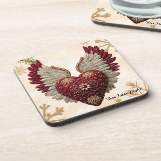 Posavasos "Alas de Amor Atemporal"