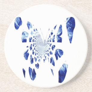 Posavasos Alas de mariposa azul