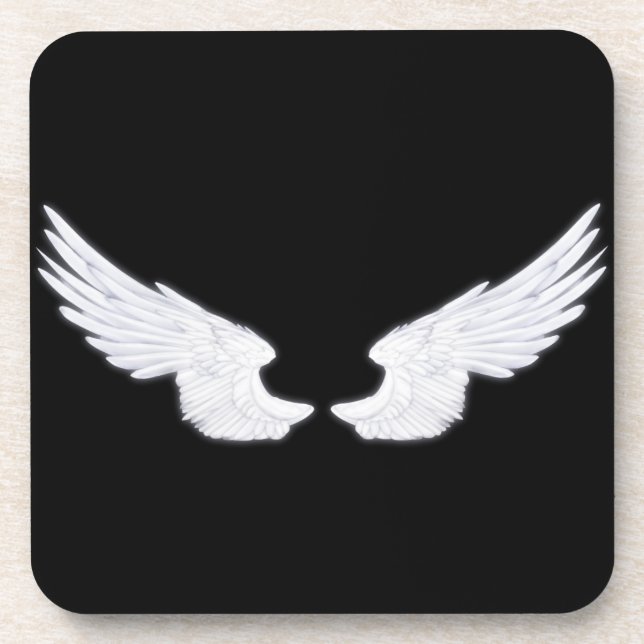 Posavasos Alas del Ángel Blanco caído (Frente)
