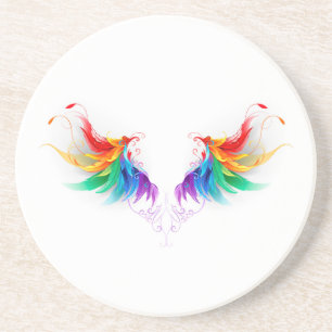 Posavasos Alas del arco iris fluidas