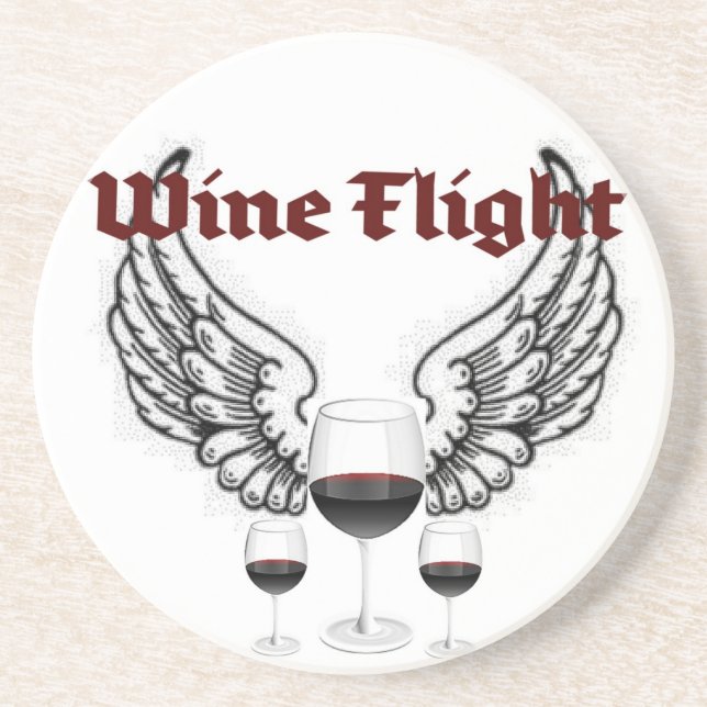 POSAVASOS ALAS DEL VUELO DEL VINO E IMPRESIÓN DEL VINO ROJO (Frente)
