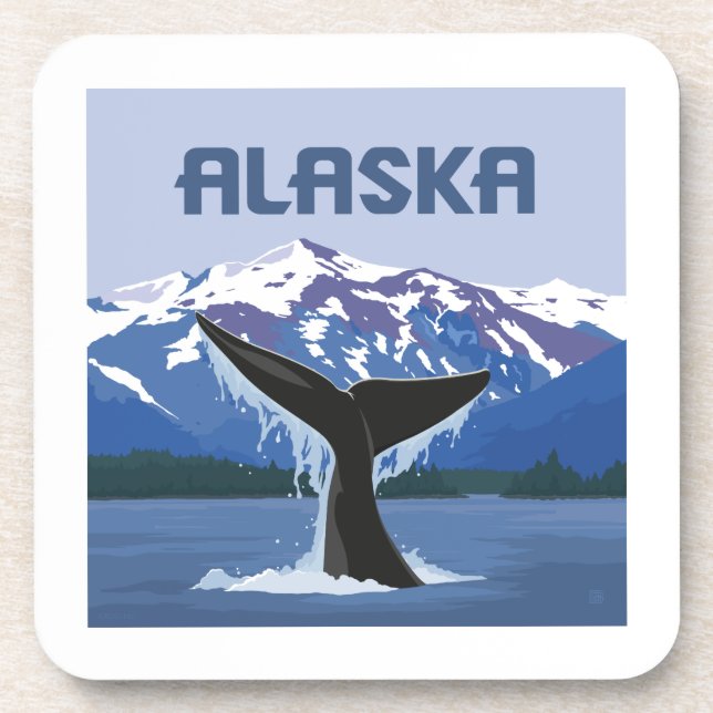 Posavasos Alaska | Comercio de ballenas (Frente)